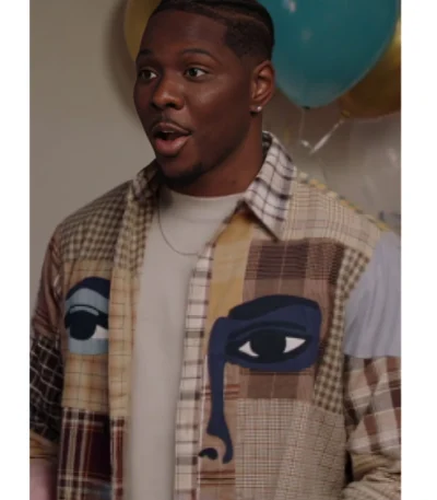 Cam Watkins All American Homecoming S03 Eye Plaid Shacket