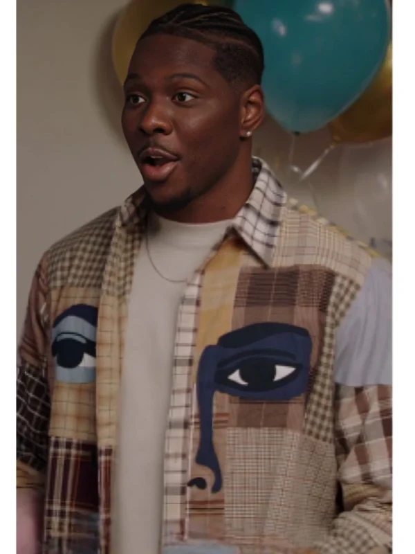 Cam Watkins All American Homecoming S03 Eye Plaid Shacket