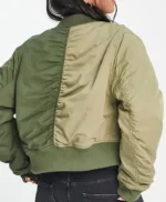 All American Homecoming Simone Hicks Green Bomber Jacket
