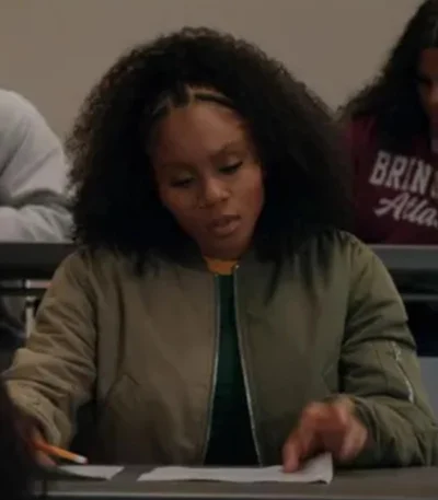 All American Homecoming Simone Hicks Green Bomber Jacket