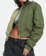 All American Homecoming Simone Hicks Green Bomber Jacket