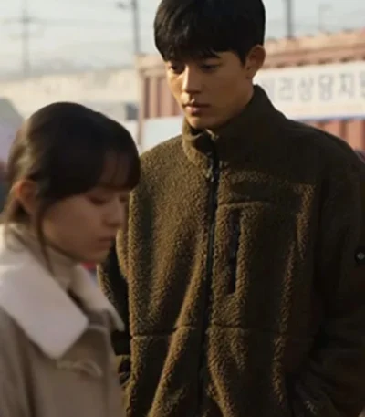 All Of Us Are Dead Lee Su hyeok Brown Fur Jacket