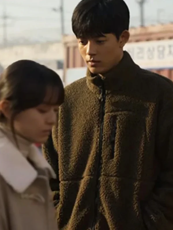 All Of Us Are Dead Lee Su hyeok Brown Fur Jacket