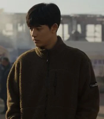 All Of Us Are Dead Lee Su hyeok Brown Fur Jacket