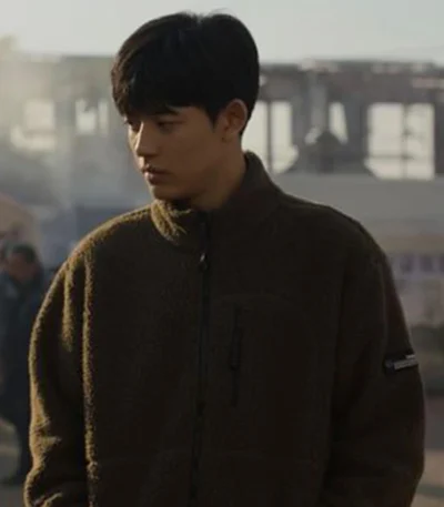 All Of Us Are Dead Lee Su hyeok Brown Fur Jacket