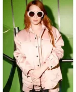 New York City Emma Roberts Pink Jacket