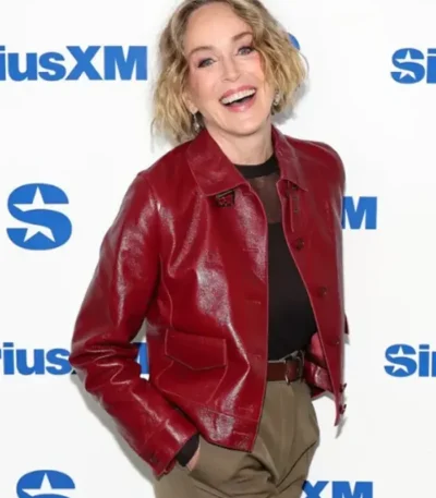 SiriusXM Studios Sharon Stone Leather Jacket