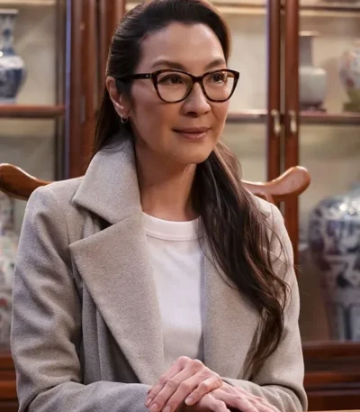 American Born Chinese 2023 Michelle Yeoh Grey Coat