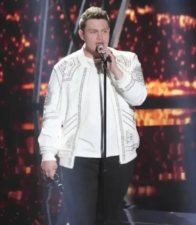 American Idol 2023 Zachariah Smith White Jacket