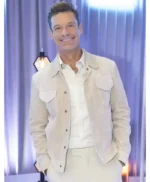 American Idol Ryan Seacrest Beige Suede Jacket