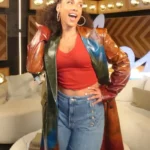 American Idol S24 Alicia Keys Leather Coat