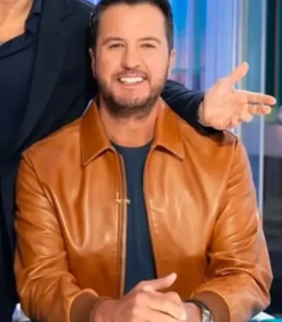 American Idol S24 Luke Bryan Leather Jacket