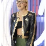 American Idol S24 Miyoko Stars Leather Jacket