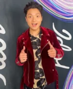 Tyson Venegas American Idol Red Biker Velvet Jacket