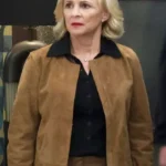 Amy Sedaris Elsbeth S03 Brown Suede Jacket