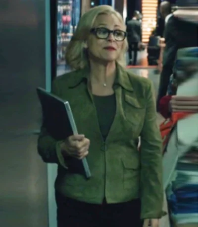 Amy Sedaris Elsbeth S03 Suede Leather Jacket