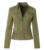 Amy Sedaris Elsbeth S03 Suede Leather Jacket