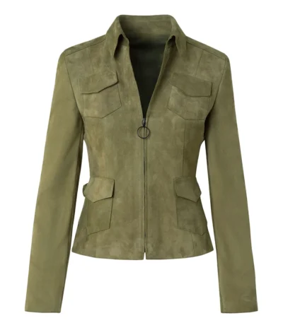 Amy Sedaris Elsbeth S03 Suede Leather Jacket
