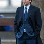 Anatomy of a Scandal James Whitehouse Black Wool Coat