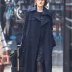 Anatomy of a Scandal Michelle Dockery Black Duster Coat