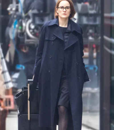Anatomy of a Scandal Michelle Dockery Black Duster Coat