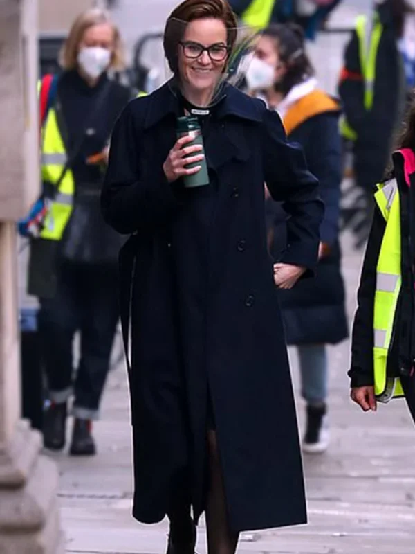 Anatomy of a Scandal Michelle Dockery Black Duster Coat