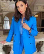 Anatomy of a Scandal Naomi Scott Blue Blazer Coat