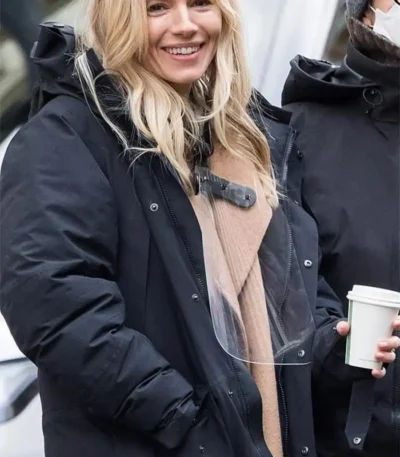 Anatomy of a Scandal Sophie Whitehouse Black Puffer Jacket