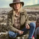 Anatomy of a Scandal Sophie Whitehouse Green Wool Blend Jacket