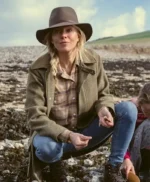 Anatomy of a Scandal Sophie Whitehouse Green Wool Blend Jacket