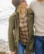 Anatomy of a Scandal Sophie Whitehouse Green Wool Blend Jacket