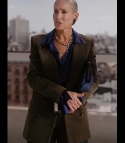And Just Like That Carrie Bradshaw Brown Blazer