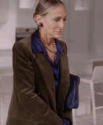And Just Like That Carrie Bradshaw Brown Blazer