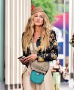 And Just Like That Carrie Bradshaw Floral Black Jacket