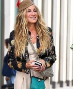 And Just Like That Carrie Bradshaw Floral Black Jacket