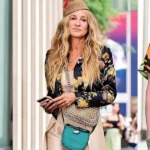 And Just Like That Carrie Bradshaw Floral Black Jacket