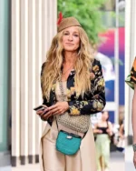 And Just Like That Carrie Bradshaw Floral Black Jacket