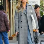 And Just Like That Carrie Bradshaw Grey Coat