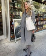 And Just Like That Carrie Bradshaw Grey Coat