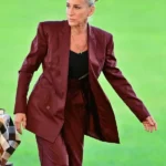 And Just Like That Carrie Bradshaw Oversized Burgundy Suit