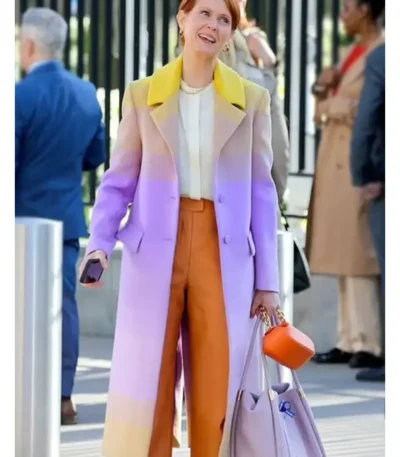 And Just Like That Miranda Hobbes Ombre Trench Coat