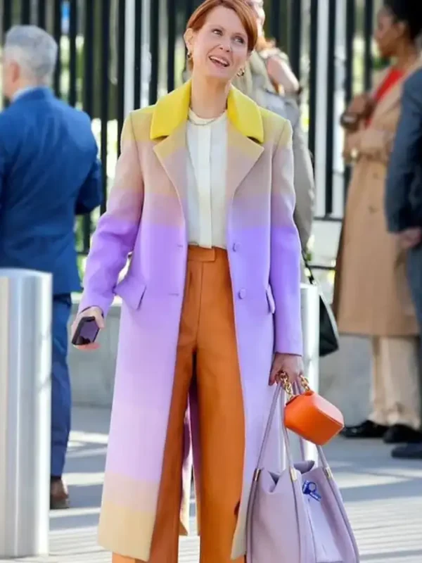 And Just Like That Miranda Hobbes Ombre Trench Coat