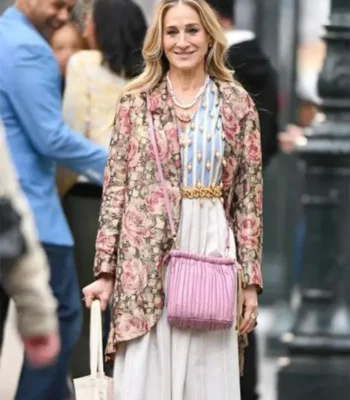 And Just Like That S02 Carrie Bradshaw Floral Blazer