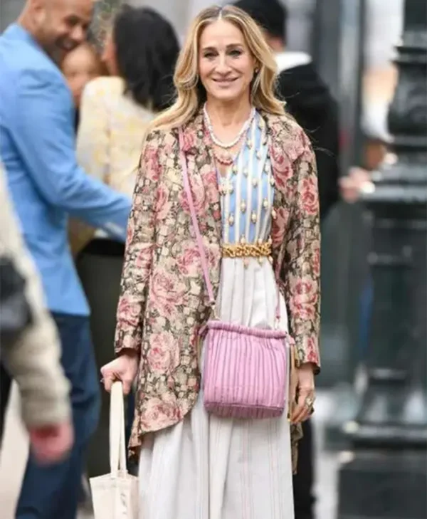 And Just Like That S02 Carrie Bradshaw Floral Blazer