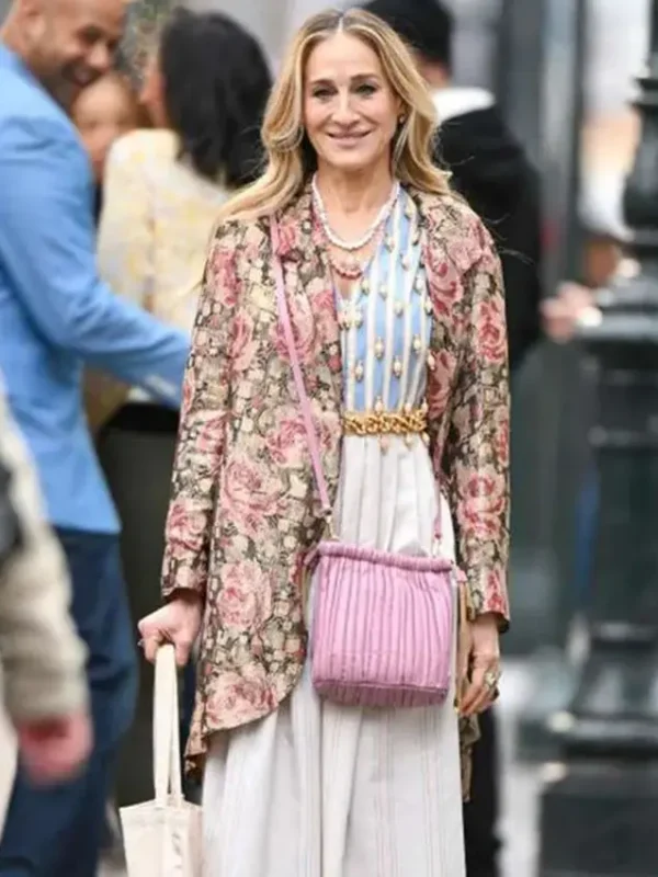 And Just Like That S02 Carrie Bradshaw Floral Blazer