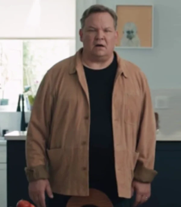 Andy Richter Elsbeth S03 Brown Cotton Jacket