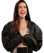 The Drew Barrymore Show Anne Hathaway Leather Jacket