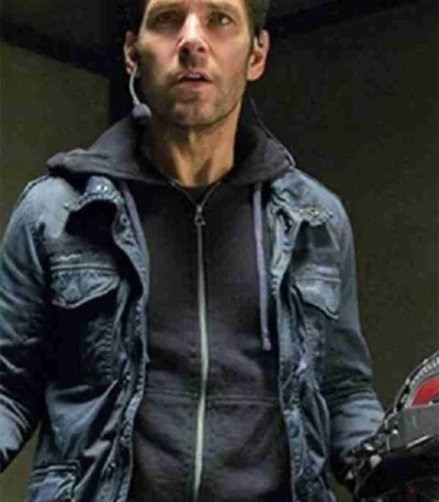 Ant Man Paul Rudd Black Cotton Jacket
