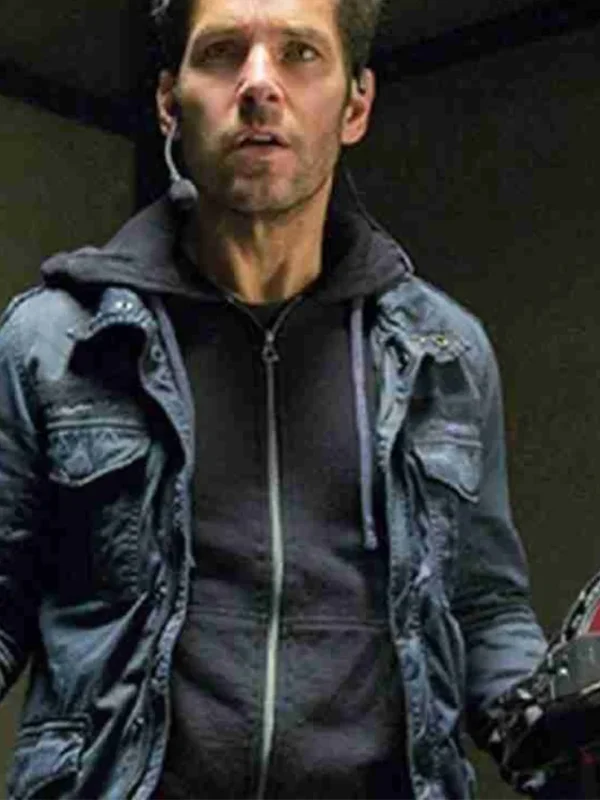 Ant Man Paul Rudd Black Cotton Jacket