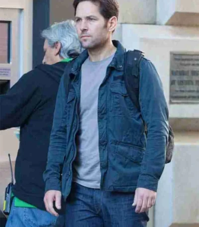 Ant Man Paul Rudd Black Cotton Jacket